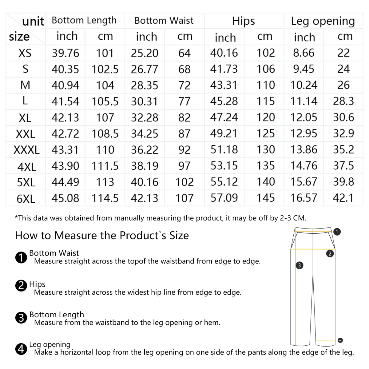 Omega Psi Phi Bulldog Jogger Size Chart