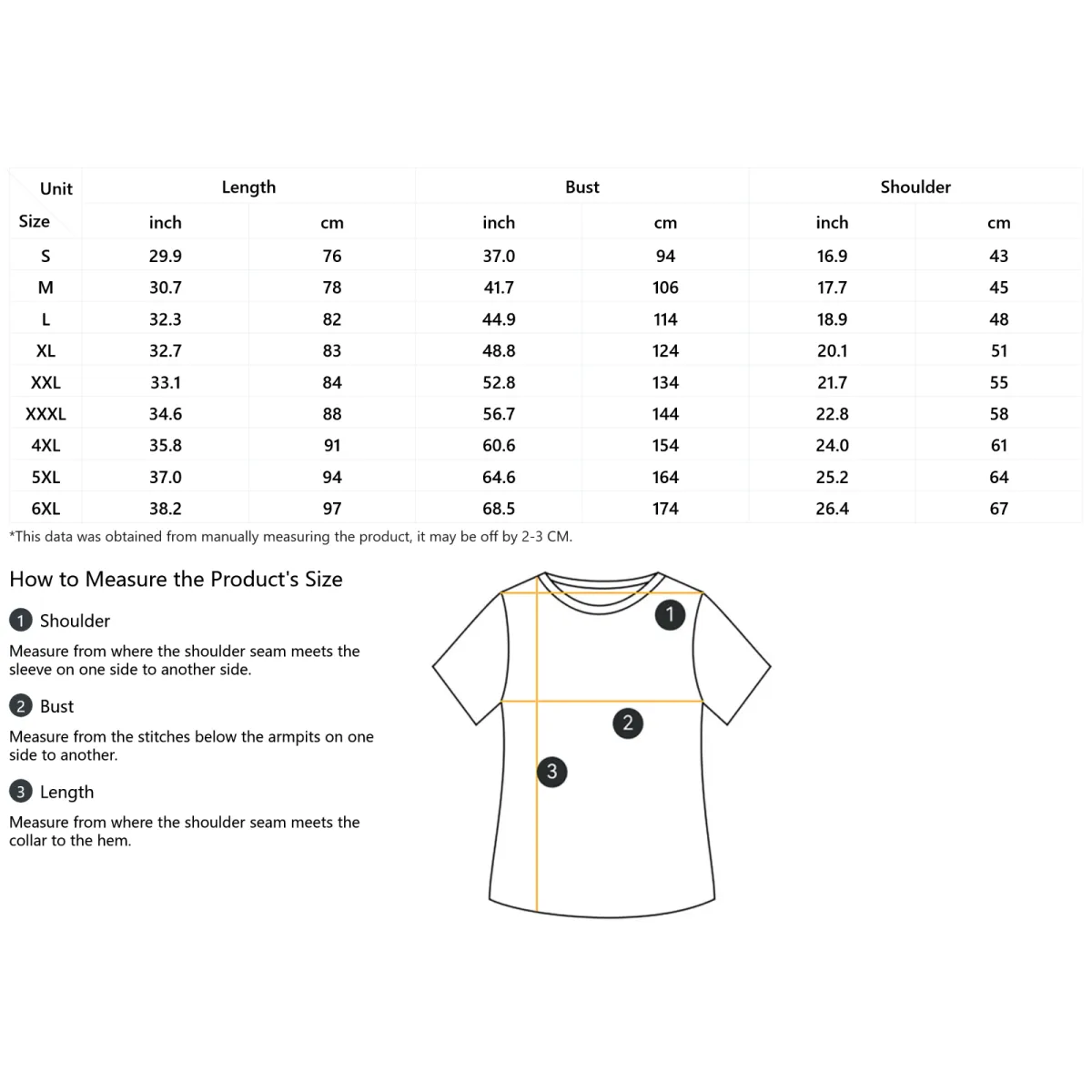 Phi Beta Sigma All-Over Print Men's V-neck Short Sleeve T-shirt Size Chart