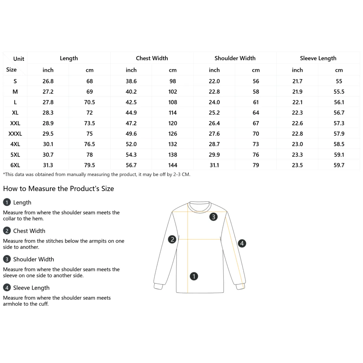 Sigma Gamma Rho Blu-Gold Holiday Sparkle Christmas Sweater Size Chart