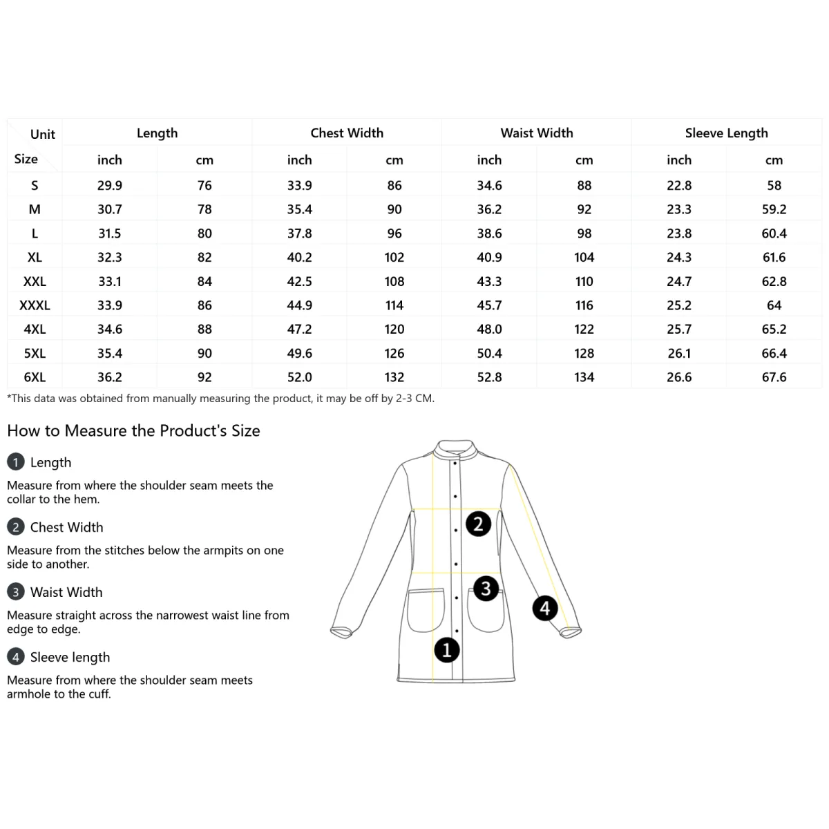 Zeta Phi Beta Royal Elegance Light Cardigan Size Chart