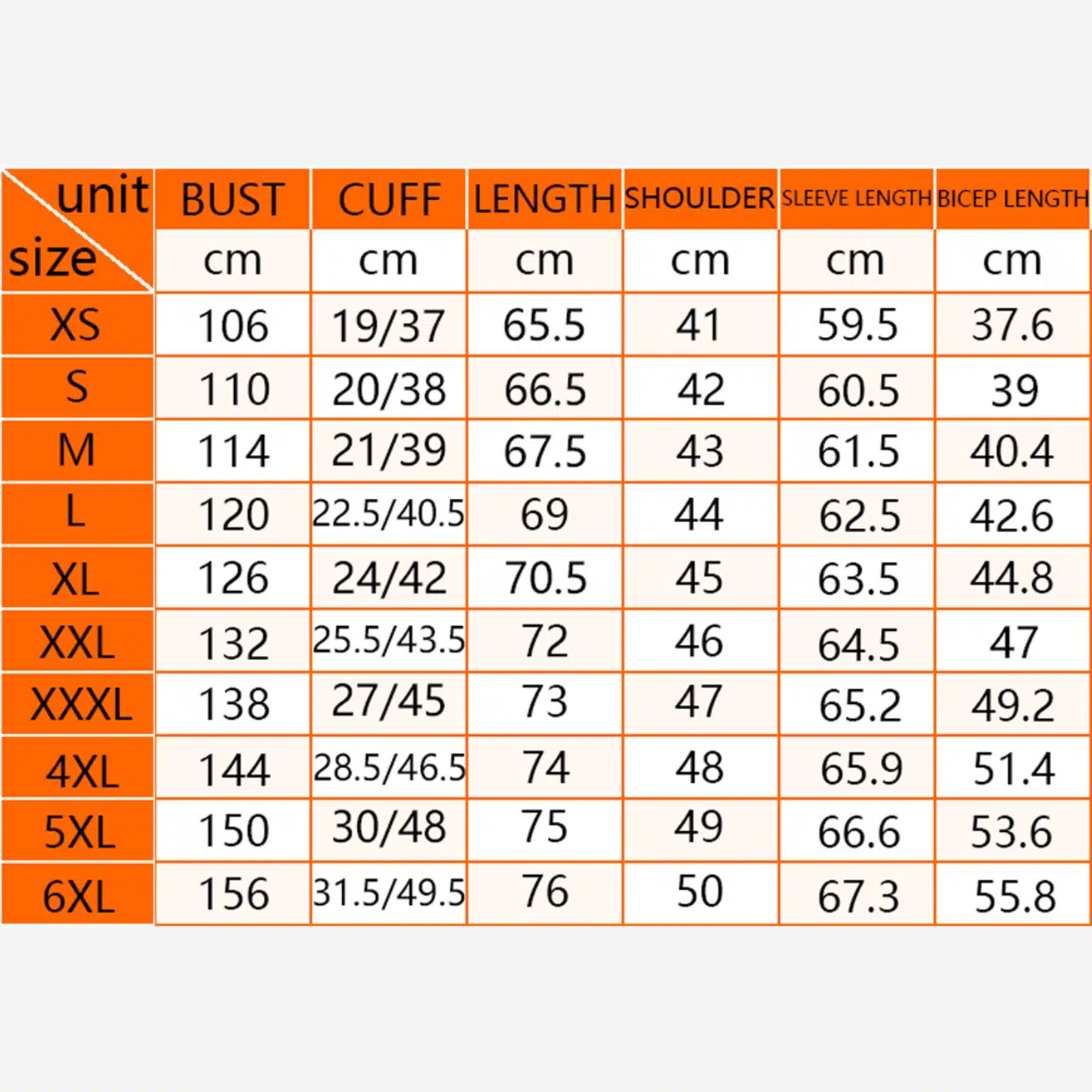 Delta Sigma Theta Queens of Crimson Jacket Size Chart