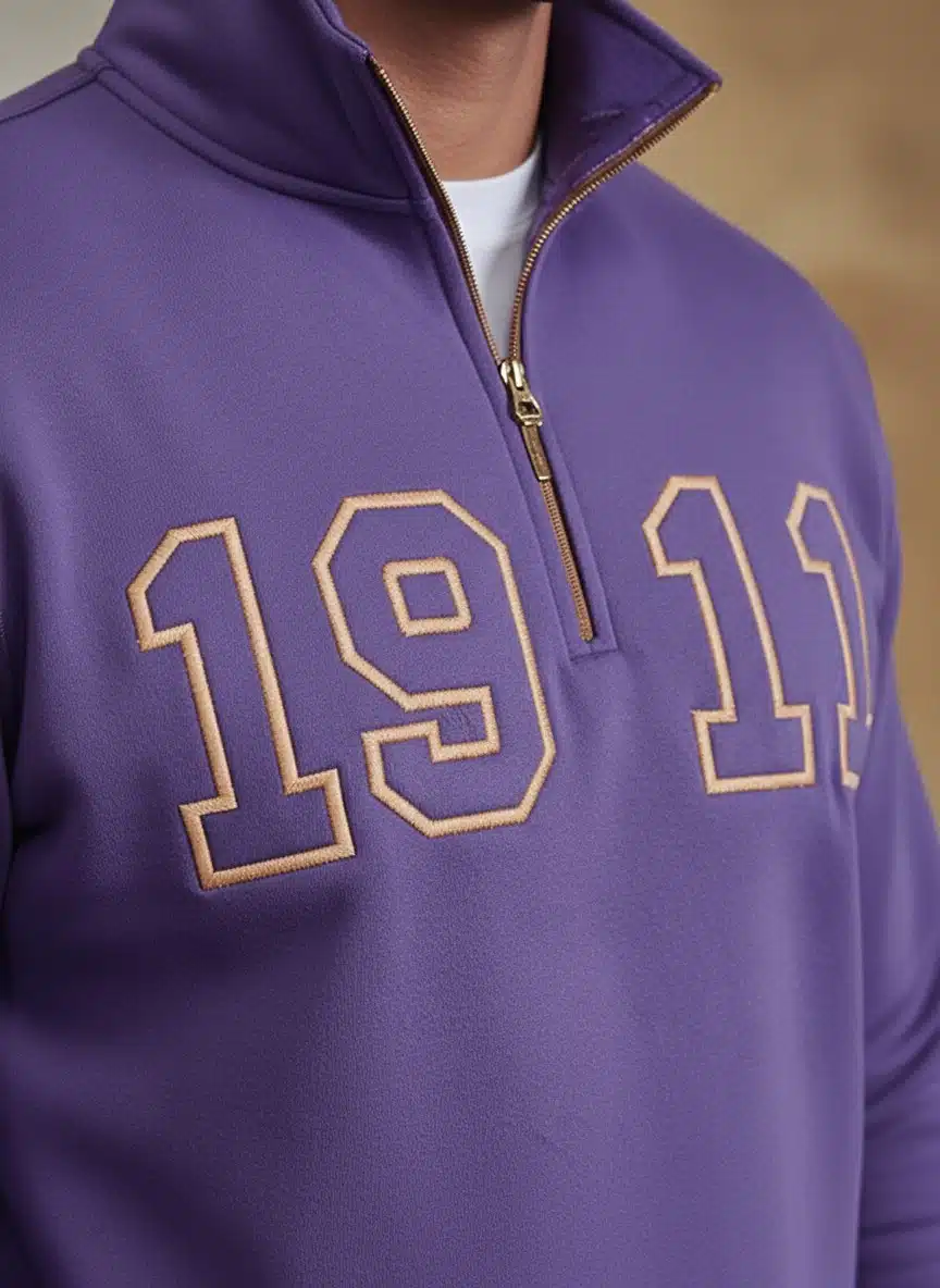 Omega Psi Phi ‘1911’ Quarter Zip Pullover - Image 5
