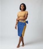Sigma Gamma Rho Slit Skirt with Side Bow