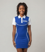 Zeta Phi Beta Polo Collar Sweatshirt Dress
