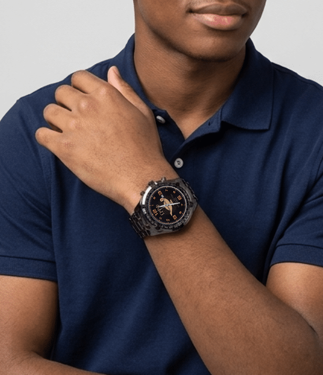 Omega Psi Phi Commanding Lamp Gun Metal Watch