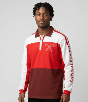 Kappa Alpha Psi Crimson Heritage Long Sleeve Polo Shirt