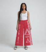 Delta Sigma Theta Crimson Heritage Wide Leg Pants