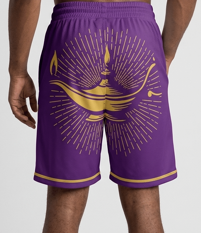Omega Psi Phi Commanding Lamp Athletic Shorts - Image 2