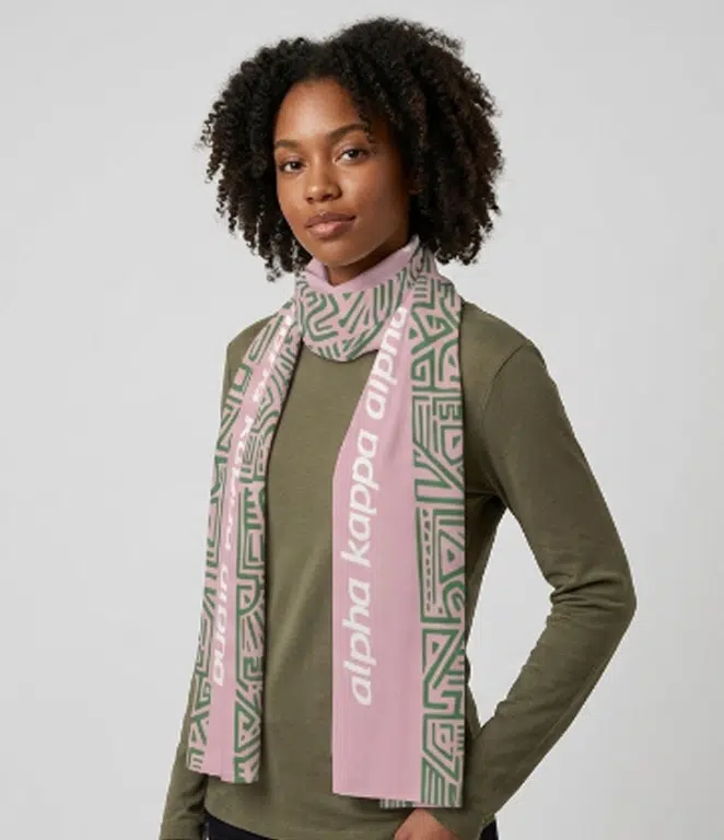 Alpha Kappa Alpha United Ancestry Lightweight Long Scarf
