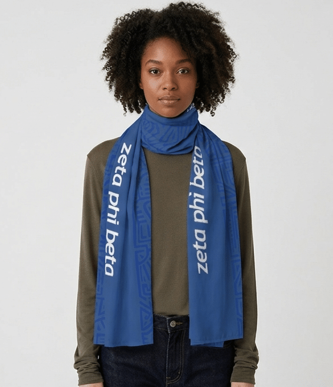 Zeta Phi Beta United Ancestry Lightweight Long Scarf