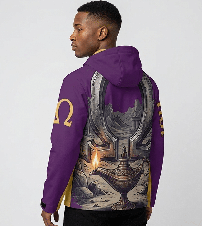 Omega Psi Phi The Omega Vanguard Hooded Windbreaker - Image 2