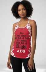 Delta Sigma Theta Crimson Elegance Cami Tank Top