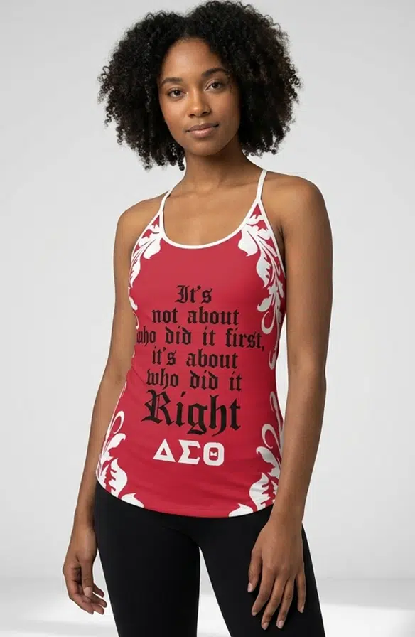 Delta Sigma Theta Crimson Elegance Cami Tank Top