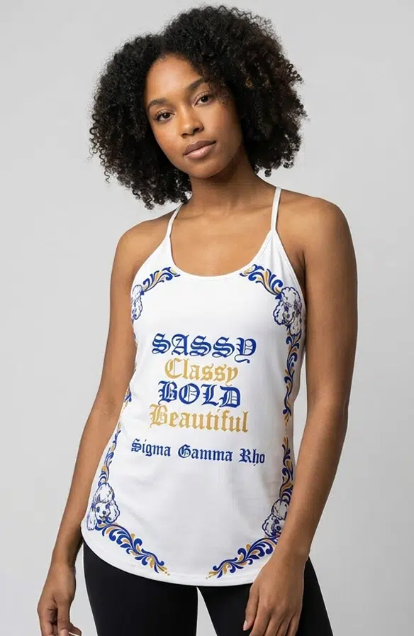 Sigma Gamma Rho Poodle Elegance Cami Tank Top