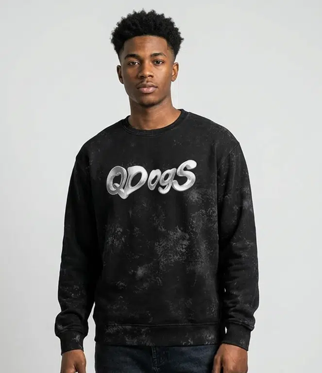 Omega Psi Phi Chromed Qdogs Crew Neck Sweater
