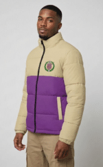 Omega Psi Phi Purple Dynasty Men's Puffer Jacket