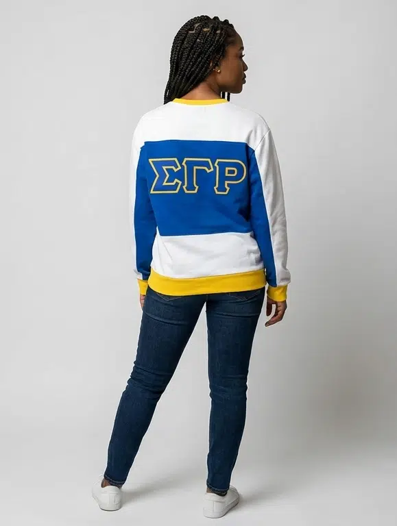 Sigma Gamma Rho Golden Royal Fleece Sweatshirt - Image 2