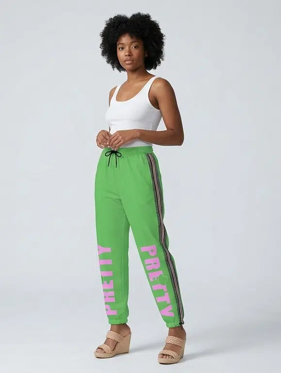 Alpha Kappa Alpha Ivy Luxe Drawstring-Hem Pants