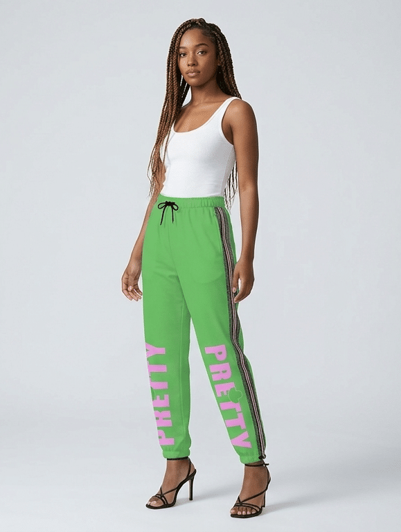 Alpha Kappa Alpha Ivy Luxe Drawstring-Hem Pants - Image 2