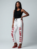 Delta Sigma Theta Crimson Luxe Drawstring-Hem Pants
