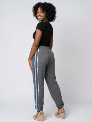 Zeta Phi Beta Royal Luxe Drawstring-Hem Pants