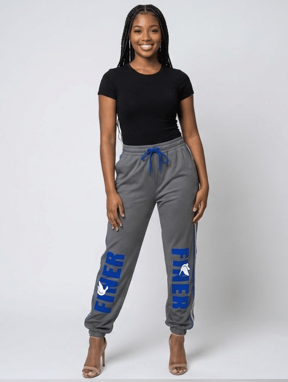 Zeta Phi Beta Royal Luxe Drawstring-Hem Pants - Image 2