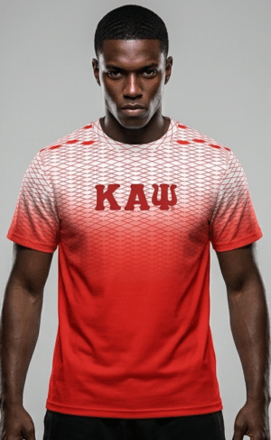 Kappa Alpha Psi Crimson Diamond Curved Hem Crewneck T-Shirt