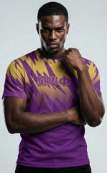 Omega Psi Phi Que Strike Curved Hem Crewneck T-Shirt