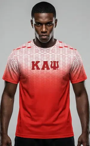 Kappa Alpha Psi Crimson Diamond Curved Hem Crewneck T-Shirt