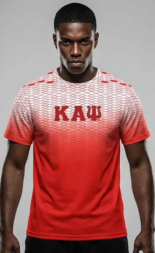 Kappa Alpha Psi Crimson Diamond Curved Hem Crewneck T-Shirt