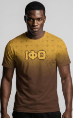 Iota Phi Theta Charcoal Legacy Curved Hem Crewneck T-Shirt