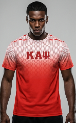 Kappa Alpha Psi Crimson Diamond Short Sleeve T-Shirt-Imitation Cotton